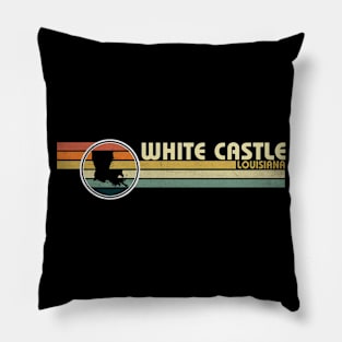 White Castle Louisiana vintage 1980s style Pillow