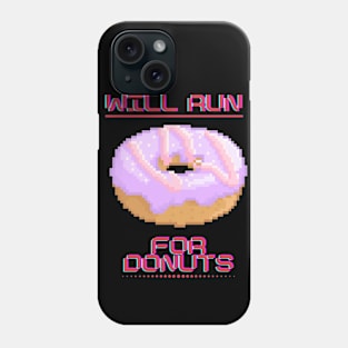 Will run for donuts retro Phone Case