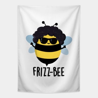 Frizz-Bee Cute Afro Bee Pun Tapestry