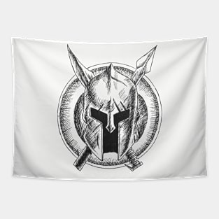 spartan helmet Tapestry