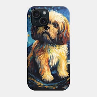 Brown Shih Tzu Night Phone Case