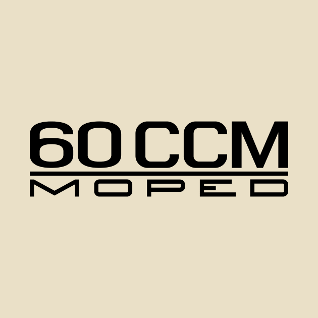 60cc moped emblem (black) by GetThatCar