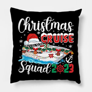 christmas cruise squad 2023 xmas family cruising Vacation Trip Pillow