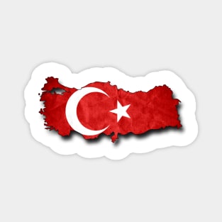 Turkyie Turkey Grunge Flag Moon and Star Magnet