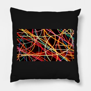 Christmas Light Abstract Pillow