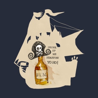 Drink Up Me Hearties Yo-Ho T-Shirt