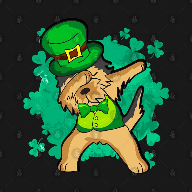 Irish Terrier Dabbing Dog St Patricks Day by E