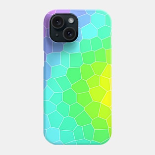 Bright Rainbow Design With Stained Glass Effect Phone Case