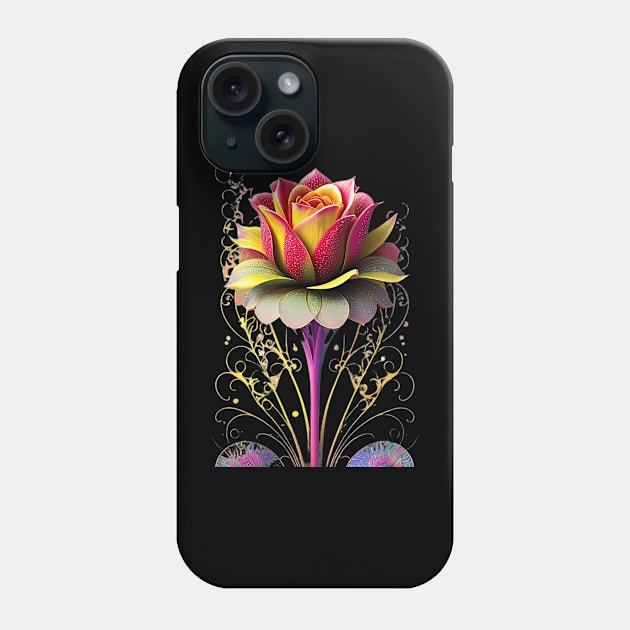 Discover the Strange Flower from a Distant Place in our Print-on-Demand Creations Phone Case by BlackCricketdesign