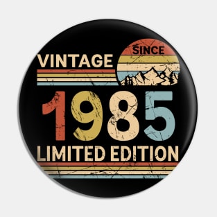 Vintage Since 1985 Limited Edition 38th Birthday Gift Vintage Men's Pin