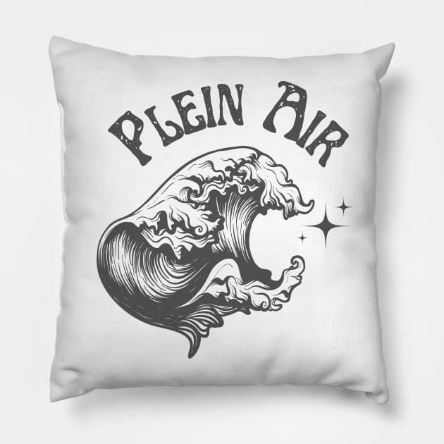 Plein Air Artist Pillow by Wild At Art