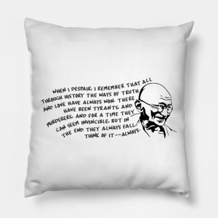 GANDHI Truth and Love Pillow