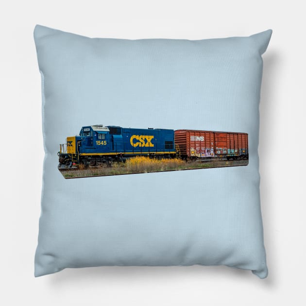 Diesel Locomotive Pillow by dalyndigaital2@gmail.com