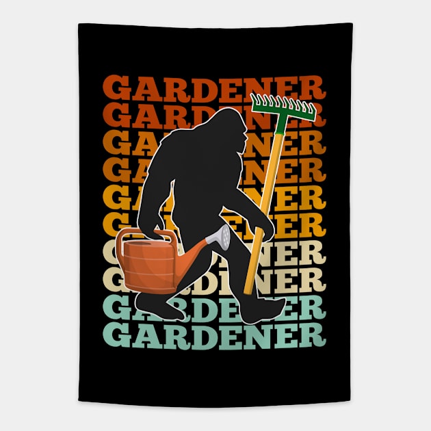 Bigfoot - Bigfoot Gardening Tapestry by Kudostees