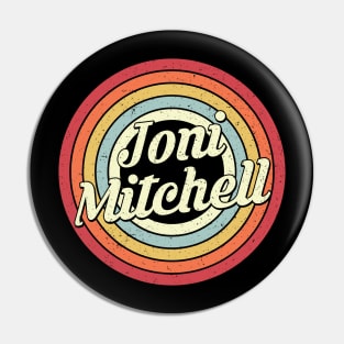 Joni Proud Name Retro Rainbow Tribute Pin