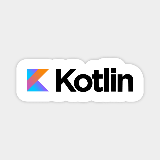 Kotlin logo - programming language Magnet by hipstuff