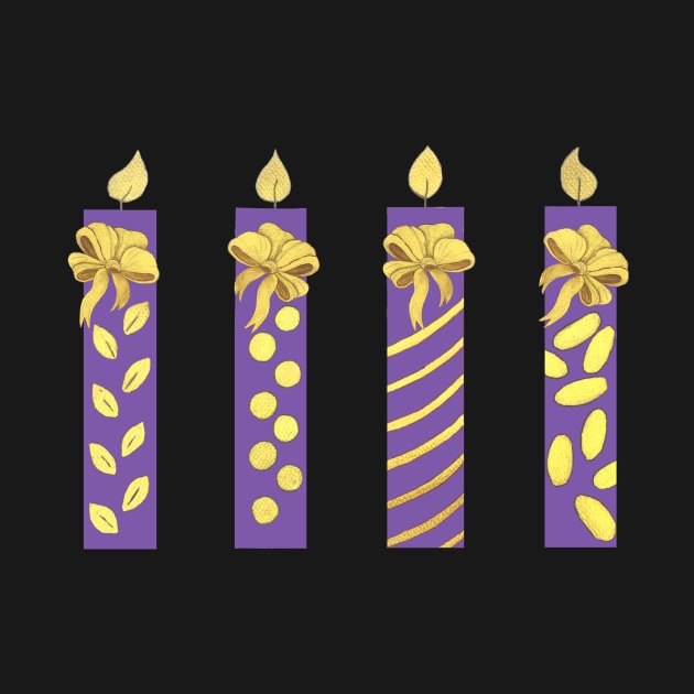 Purple Candles by DesignsByMonique