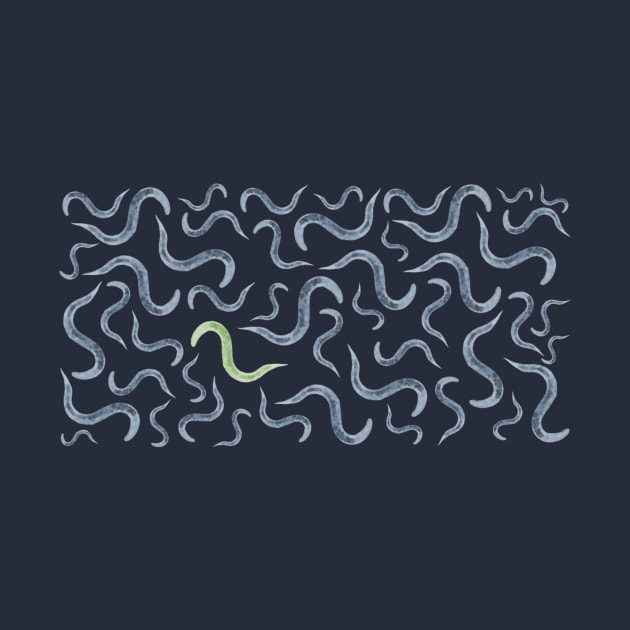 Caenorhabditis elegans Model Organism Biology Pattern by MoPaws