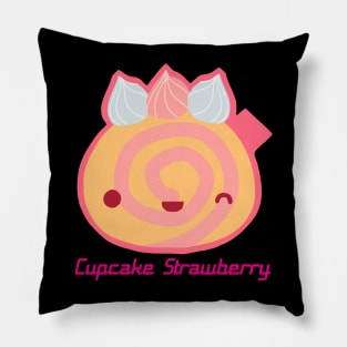 Cupcake Strawberry Pillow