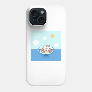 Swimming cat Phone Case