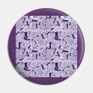 Boots and FeathersToile: Purple Pin