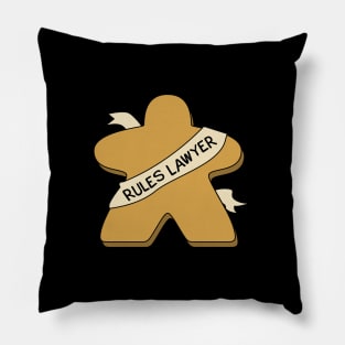 Rules Lawyer Funny Meeple Pillow