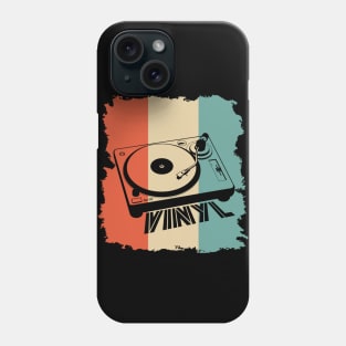 Retro Vintage Vinyl Record Player Phone Case