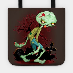 Zombie Creepy Monster Cartoon Tote