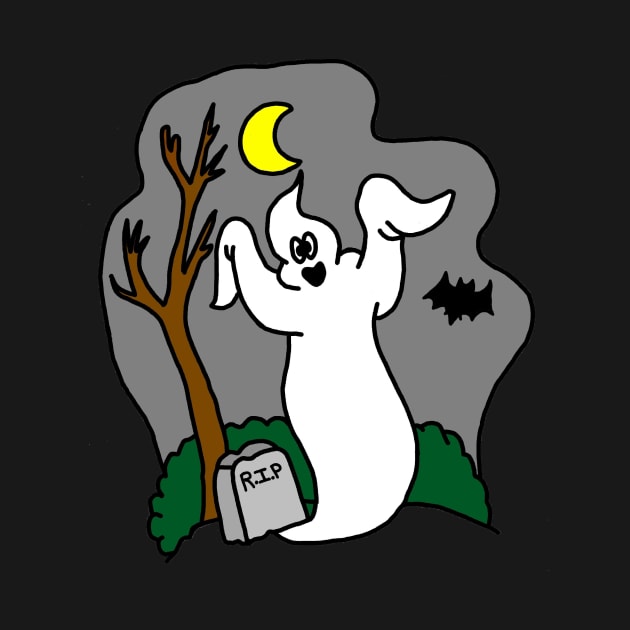 Halloween Graveyard Ghost by imphavok