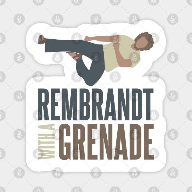 Rembrandt With a Grenade Magnet by Meta Cortex