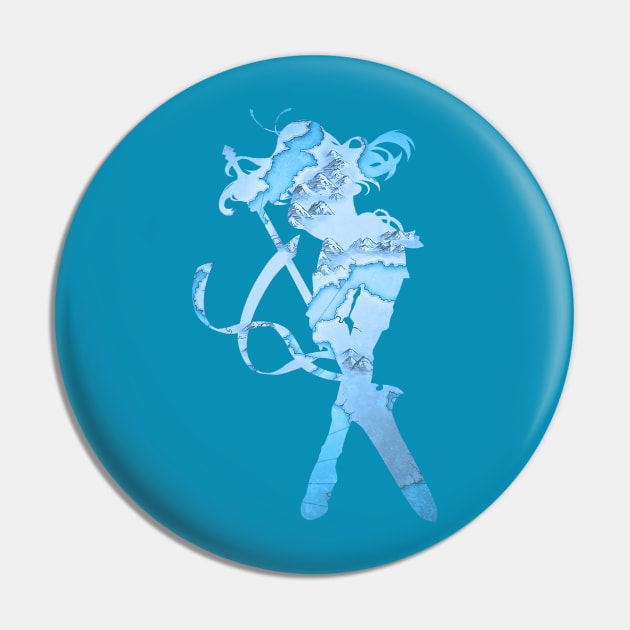 Fiora: Airborne Warrior Pin by Raven's Secret Shop