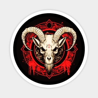 Satanic Skull Serenade Magnet