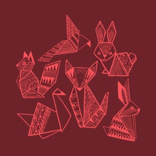 Origami Woodland Animals T-Shirt