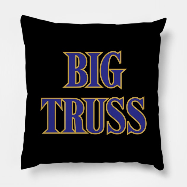 Big Truss - Black 2 Pillow by KFig21