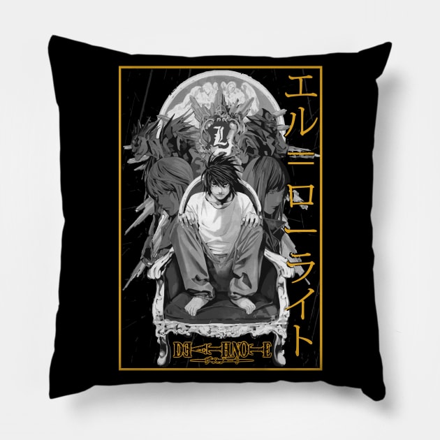 L lawliet Pillow by Koburastyle