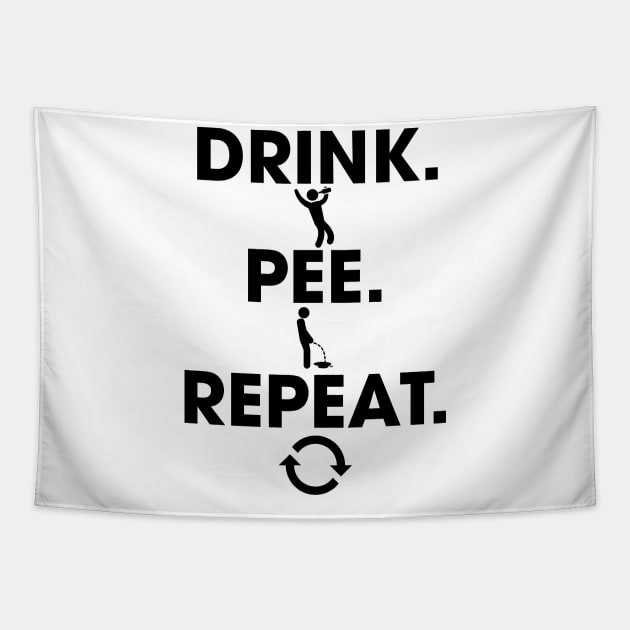 Drink. Pee. Repeat. Tapestry by darklordpug