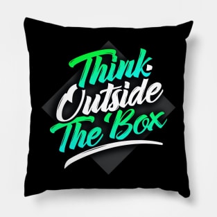 Gradient Think Outside The Box Pillow