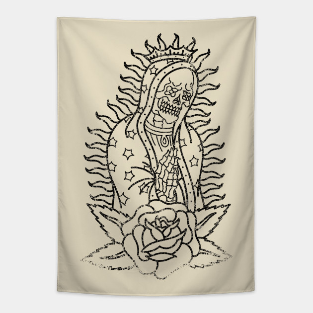 Santa Muerte - Tattoo - Tapestry | TeePublic