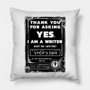 Writer's block Pillow