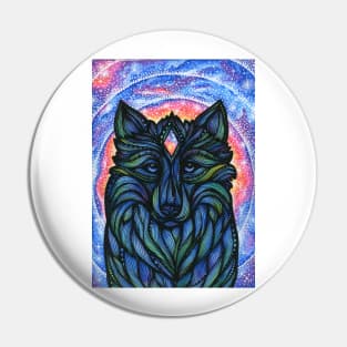 Galactic Wolf Pin