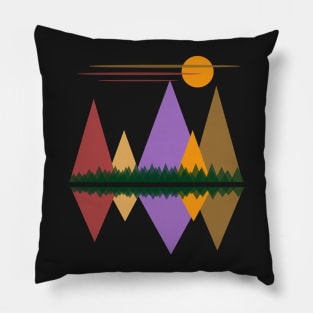 Moon Over The Mountains #1 Pillow