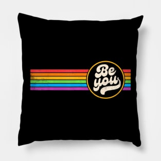 Lgbtq Be You Gay Pride Lgbt Ally Rainbow Flag Pillow