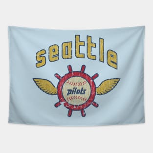 Seattle Pilots Baseball Vintage T-Shirt Tapestry