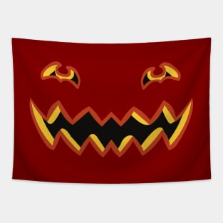 Halloween pumpkin face Tapestry