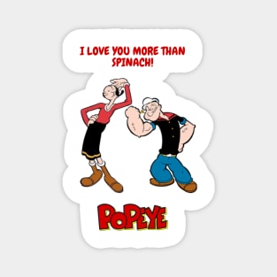 Popeye and Olive Magnet