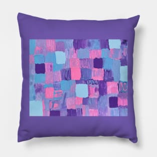 Pastel-Colored Bricks Pillow