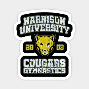 Harrison University Cougars Gymnastics (Variant) Old School Magnet