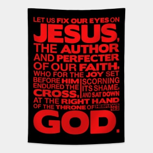 Hebrews 12:2 Let Us Fix Our Eyes On Jesus Tapestry