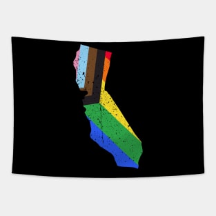 California State Pride: Embrace Progress with the Progress Pride Flag Design Tapestry