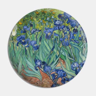 Irises by van Gogh Pin